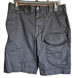 Structure Mens Black Cargo Shorts W32 NWOT Utility Pockets Streetwear Summer St